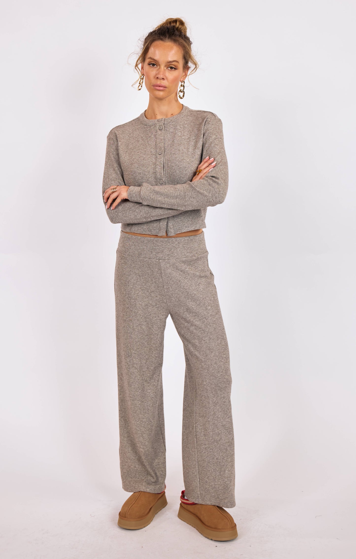 The Lodge Button Front Knit Top