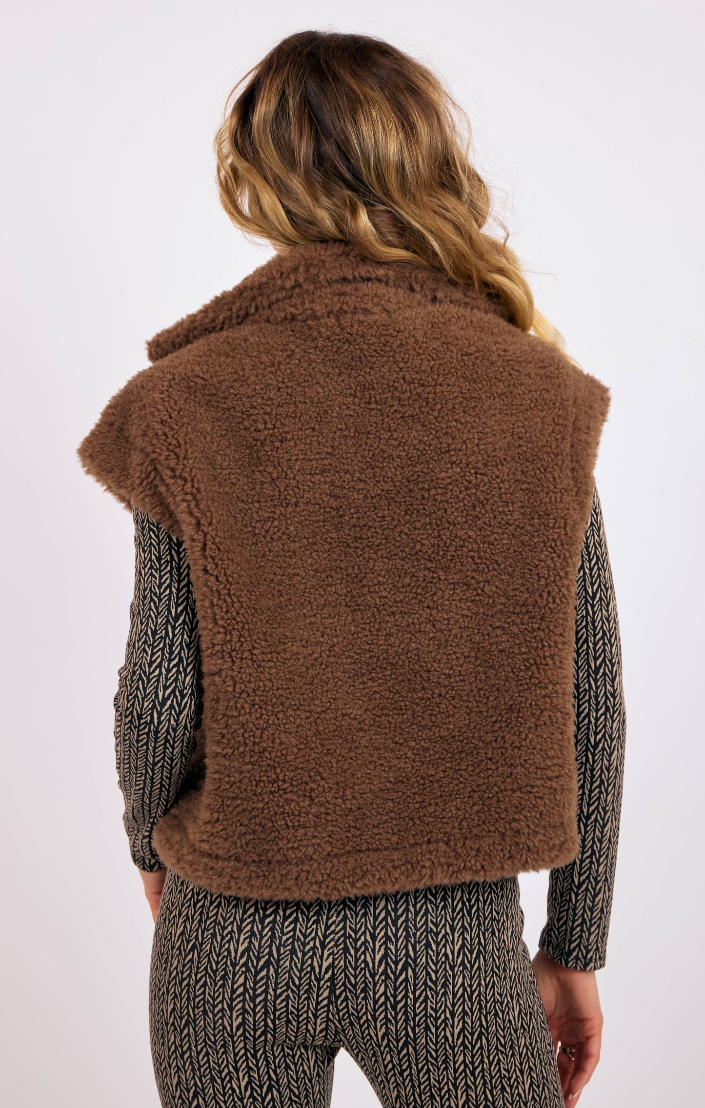 Winnie Faux Fur Zip Up Vest