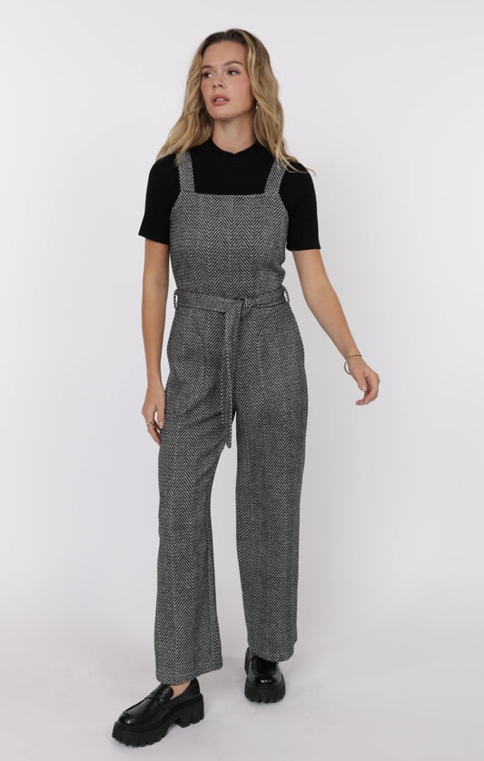 Femme Energy Belted Overall Jumpsuit