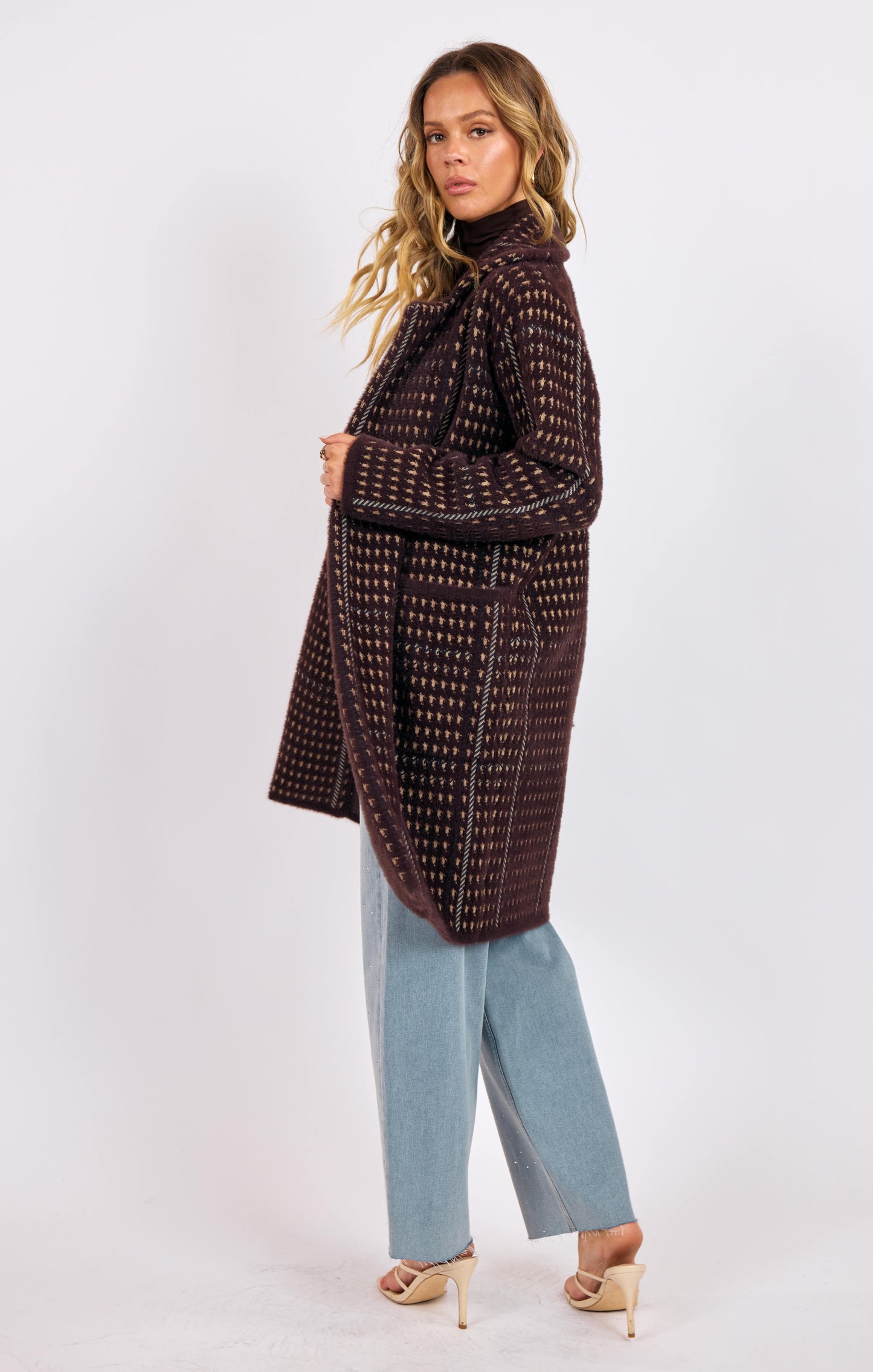 Marceau Houndstooth Coat