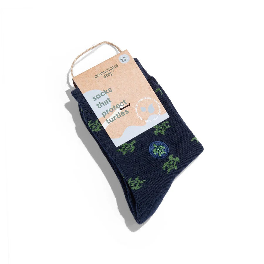 Conscious Step, Kids' Socks That Protect Turtles - Friendly Turtles
