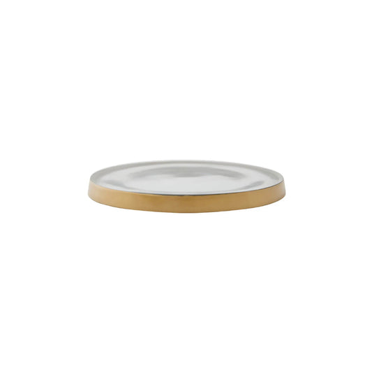 Rosy Rings, 6" Round Glass Candle Coaster - Boutique Dandelion