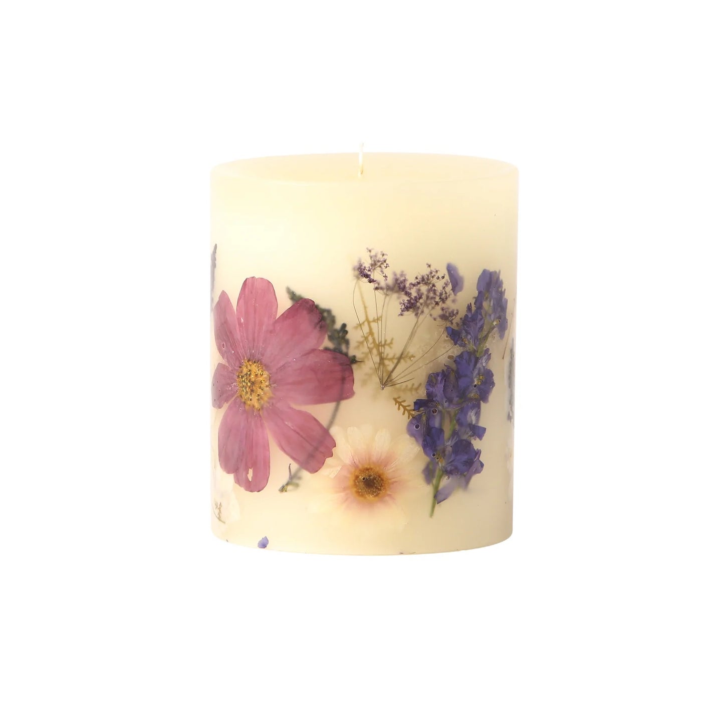 Rosy Rings, Roman Lavender Small Round Botanical Candle