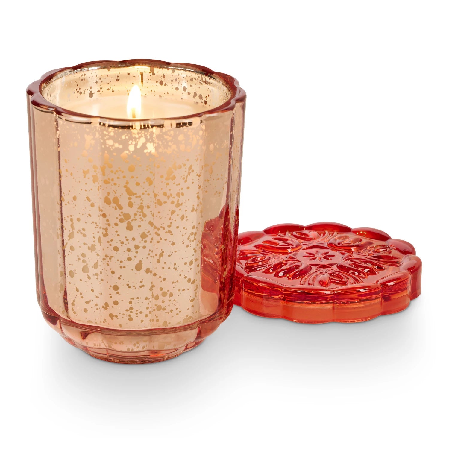 Illume, Flourish Glass Candle in Blood Orange Dahlia - Boutique Dandelion