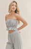 Sadie & Sage, So Cal Linen Tube Top