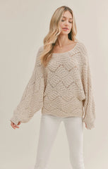 Sadie & Sage, Endless Love Open Knit Sweater