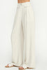 Allie Rose, Linen Blend Trousers with Pleated Pockets