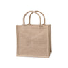 Reusable Natural Brown Burlap Tote Bag