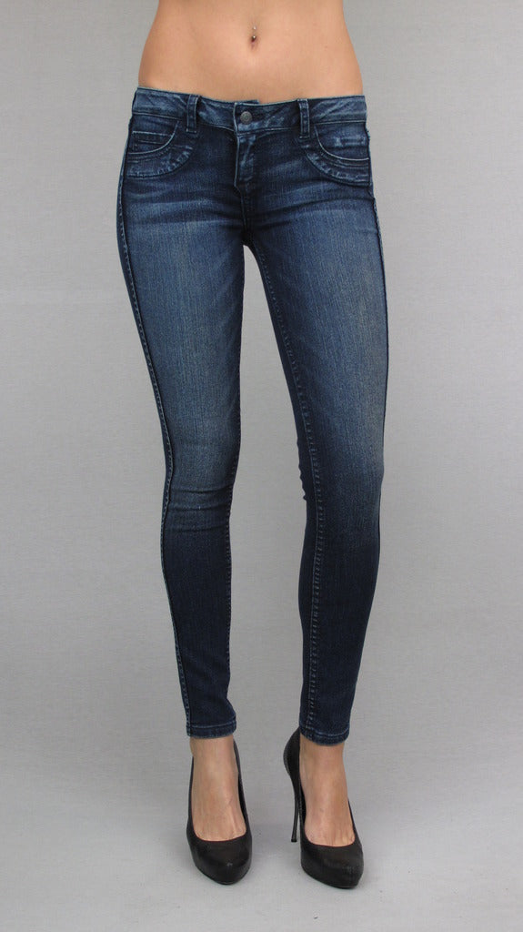 BLEULAB, Curve Five Pocket Legging, Denim, BLEULAB, Boutique Dandelion - Boutique Dandelion