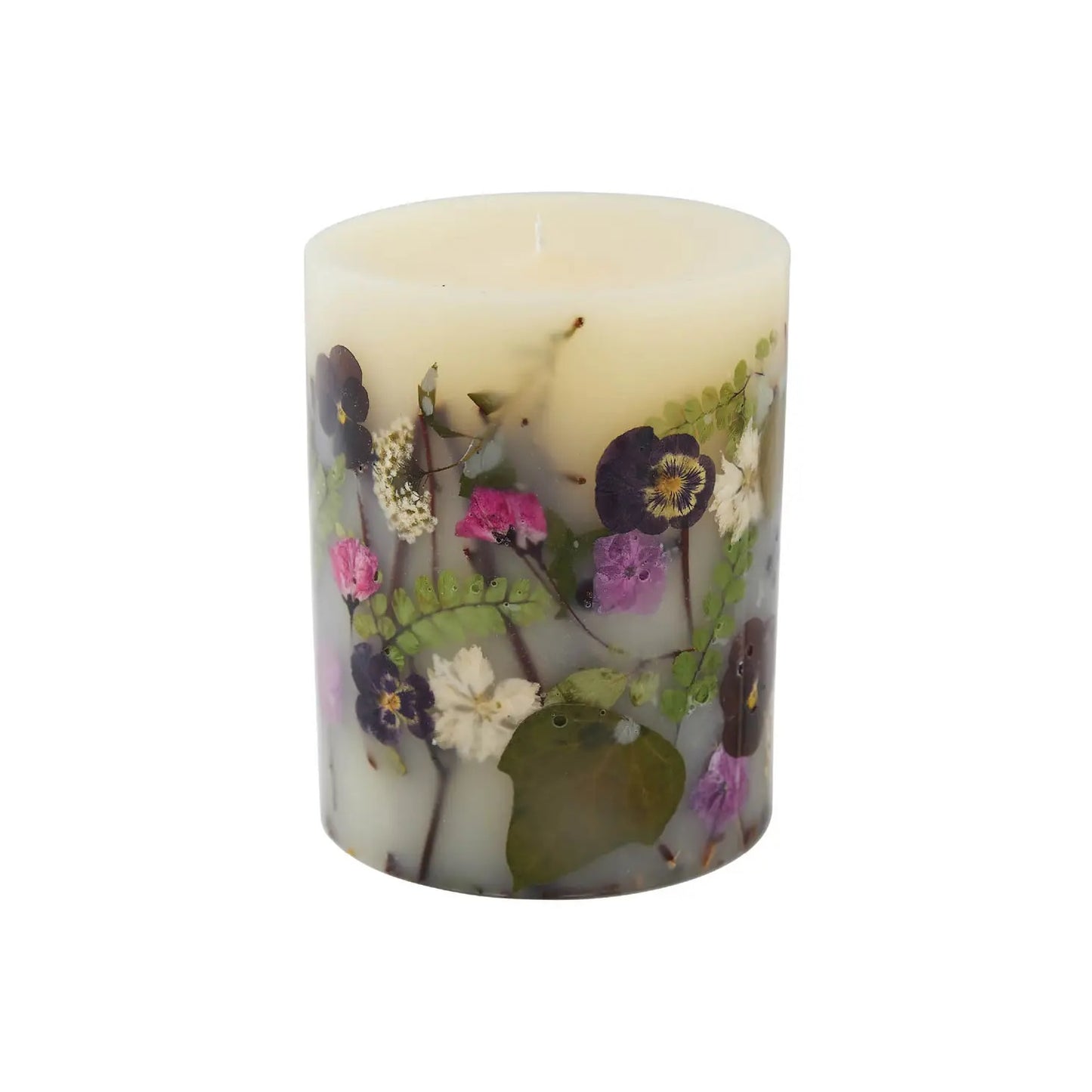 Rosy Rings, Black Currant + Bay Small Round Botanical Candle