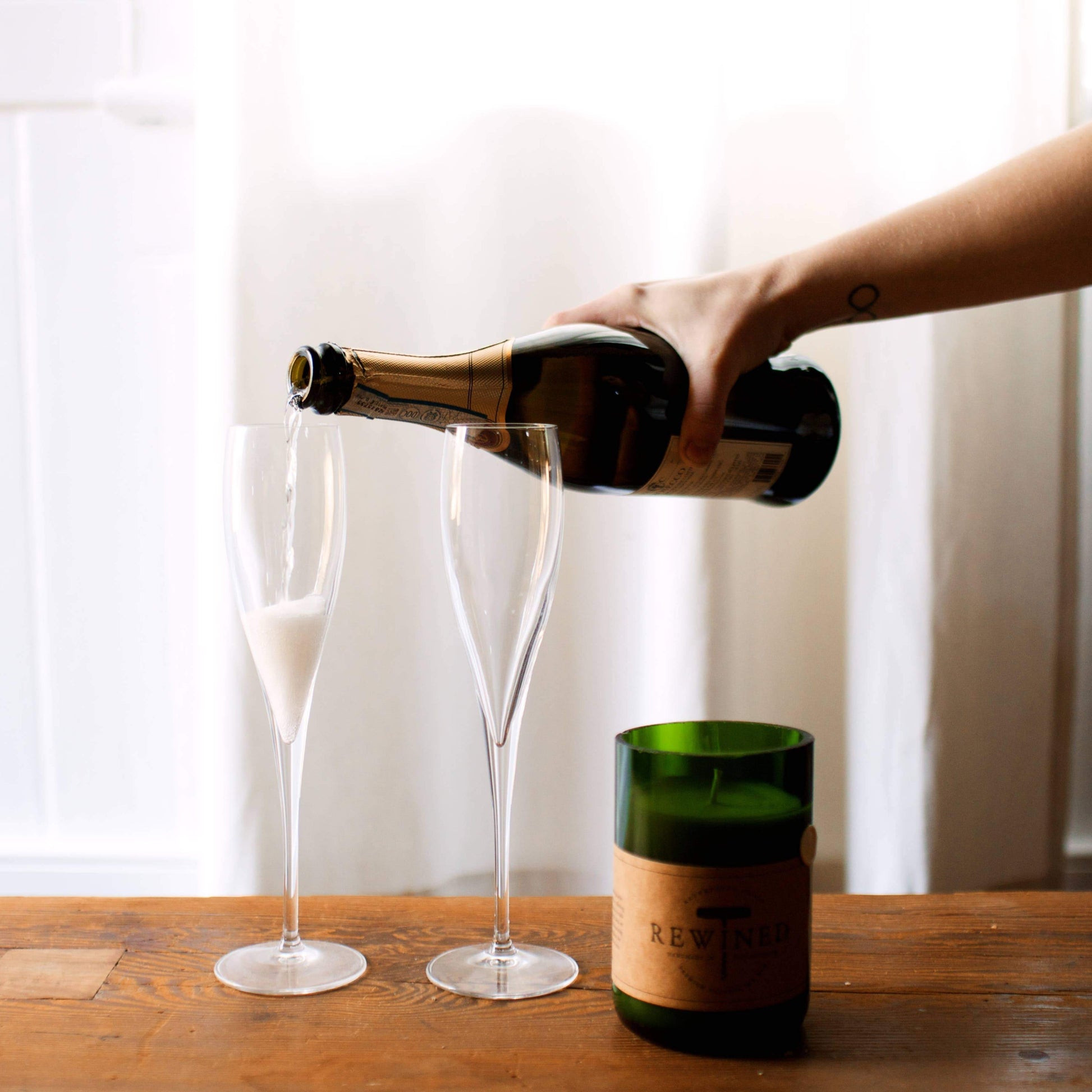 Rewined, Champagne Signature Candle - Boutique Dandelion