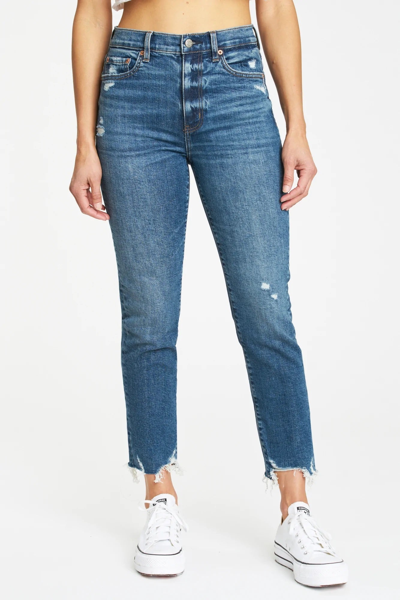 Daze, Daily Driver High Rise Skinny Straight in A Plus - Boutique Dandelion