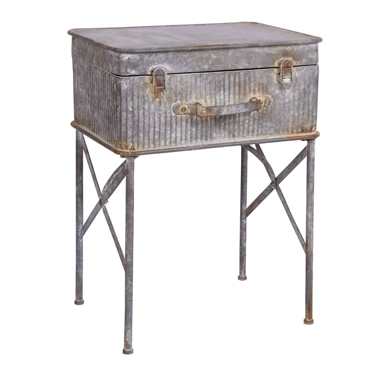 Foreside, Devon Suitcase Side Table, Home Goods, Foreside, Boutique Dandelion - Boutique Dandelion