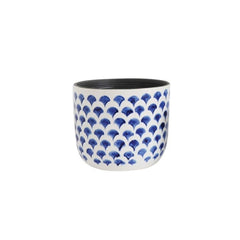 Hand-Painted Stoneware Planter