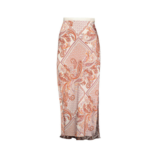 Bishop + Young, Tasso Slip Skirt in Coral Paisley Print - Boutique Dandelion