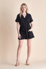 Allie Rose, Linen Collared Romper