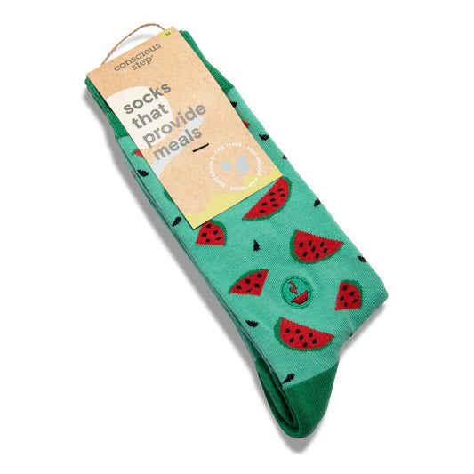 Conscious Step, Socks that Provide Meals - Juicy Watermelon - Boutique Dandelion