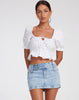 Motel Rocks, Slate Crop Top