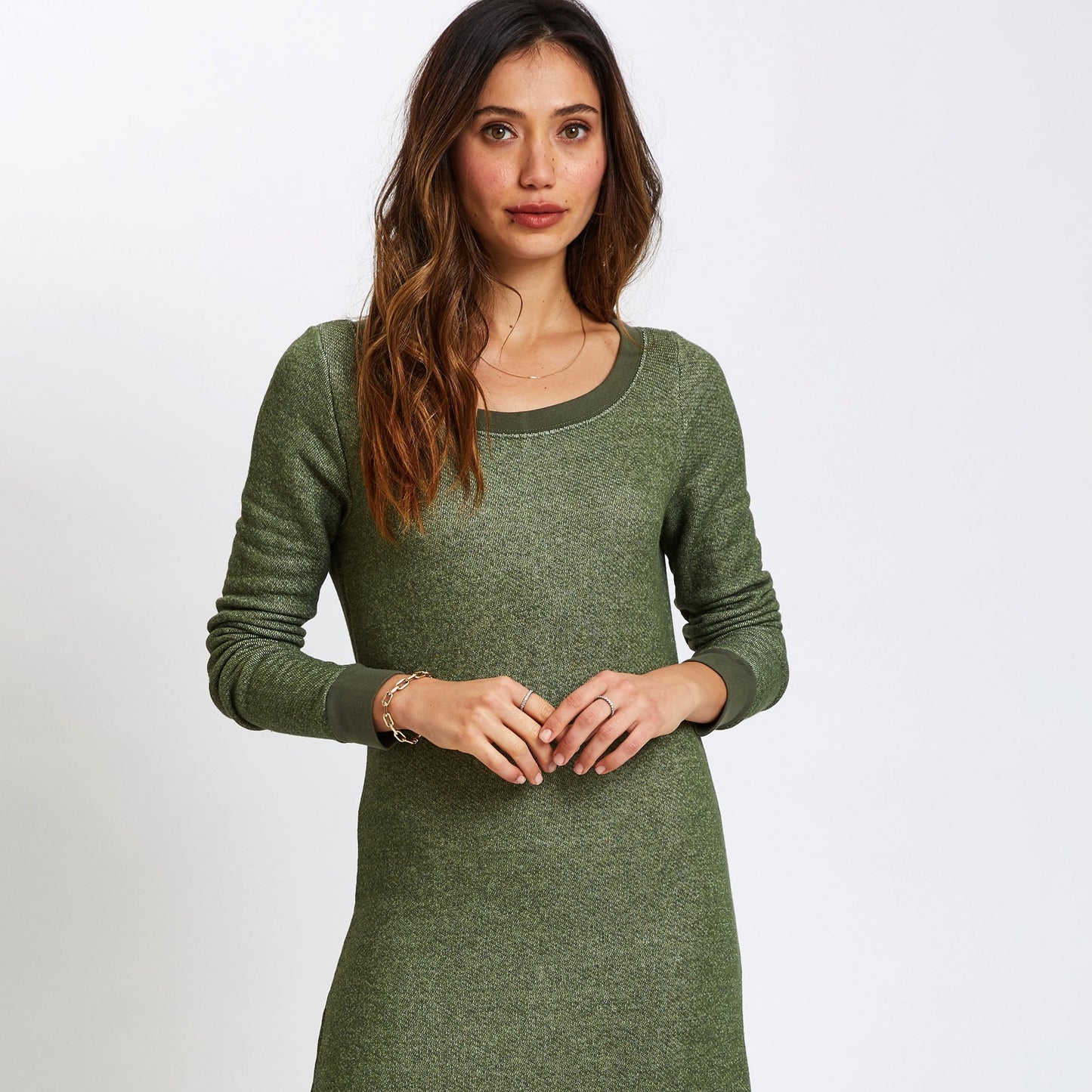 Sol Angeles, Roma Slouch Dress in Olive - Boutique Dandelion