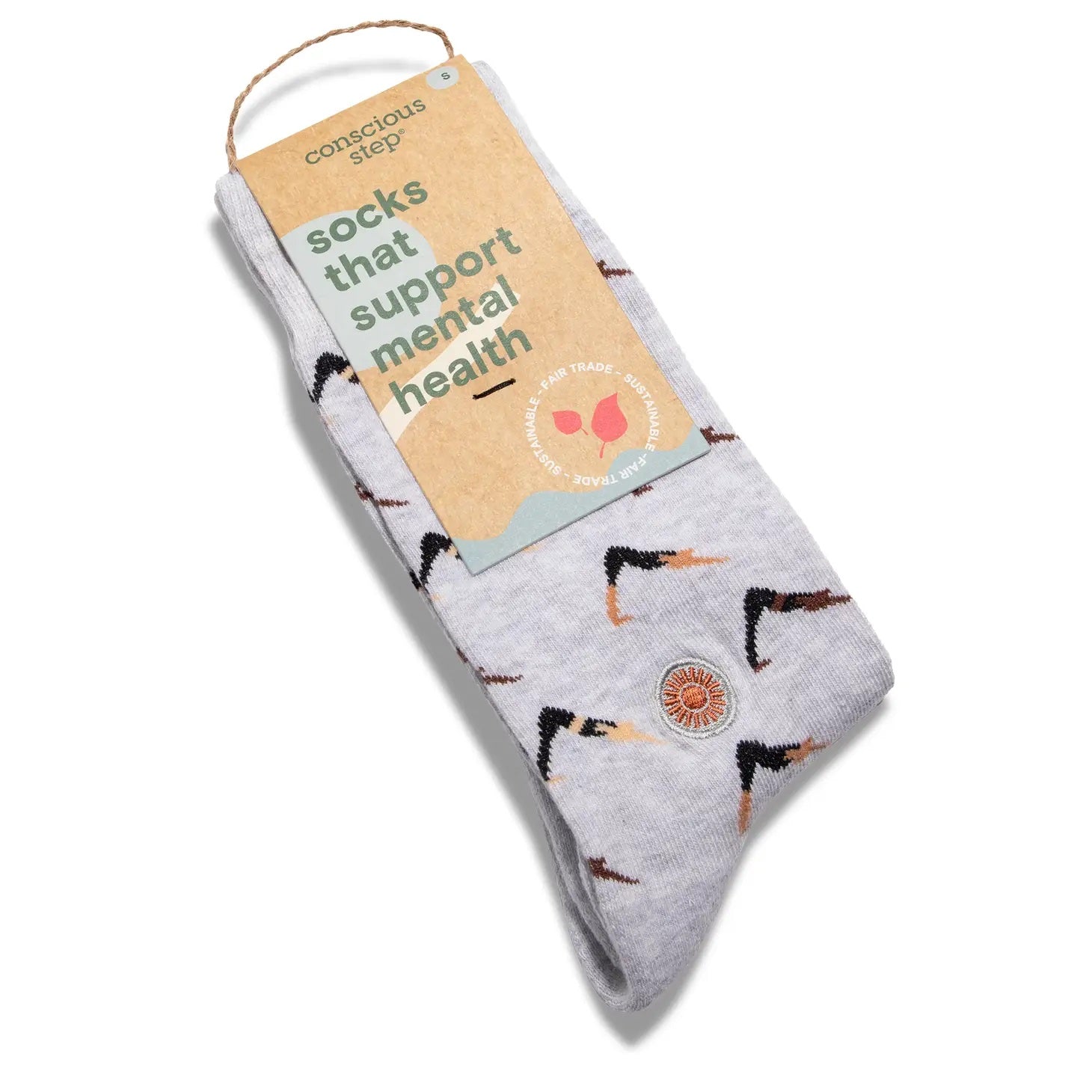 Conscious Step, Socks that Support Mental Health - Yoga Pose - Boutique Dandelion