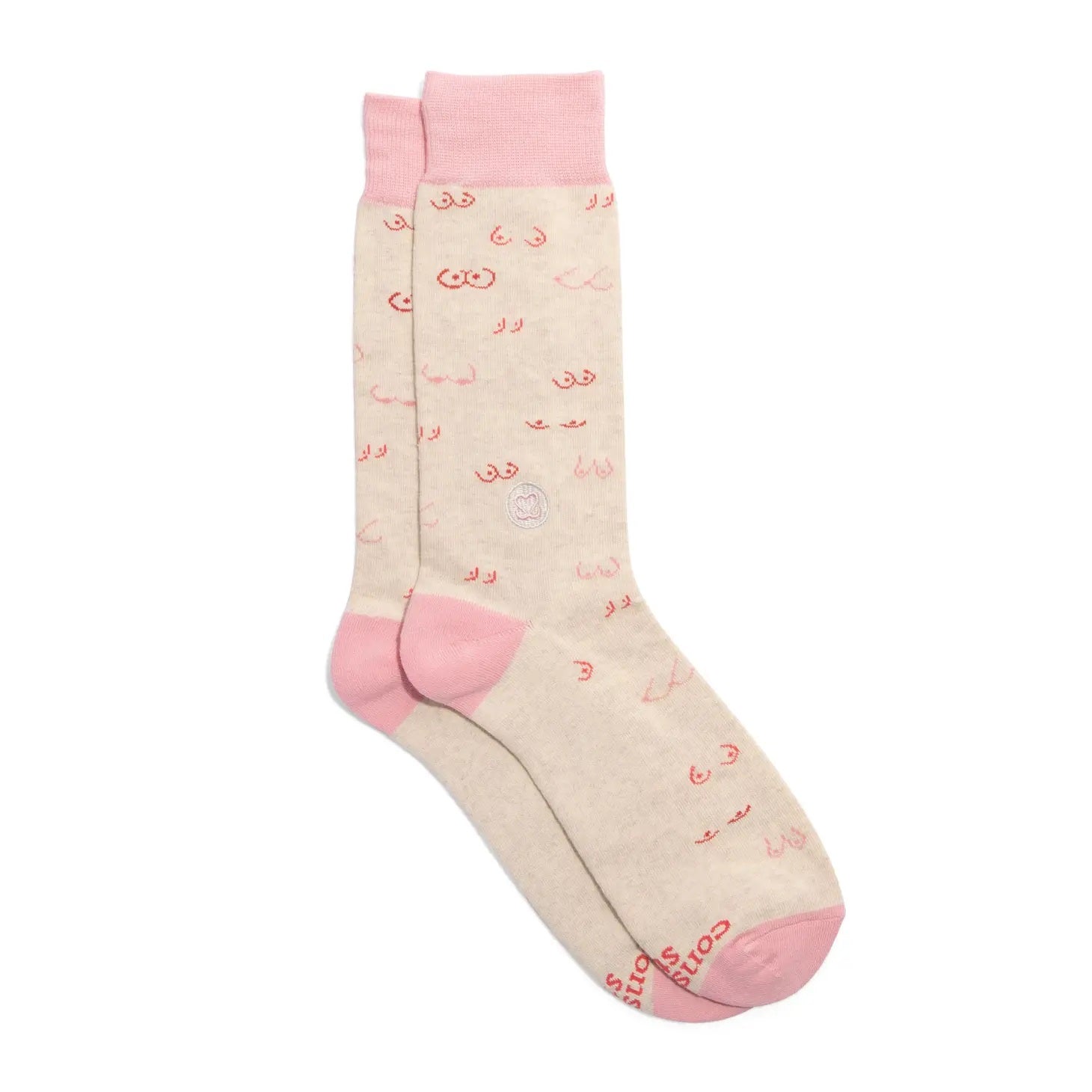 Conscious Step, Socks that Support Self-Checks - Boobies - Boutique Dandelion