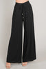 Allie Rose, Linen Smocked Waist Wide Leg Pants