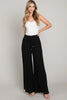 Allie Rose, Linen Smocked Waist Wide Leg Pants