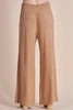 Allie Rose, Linen Smocked Waist Wide Leg Pants