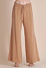 Allie Rose, Linen Smocked Waist Wide Leg Pants