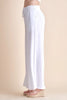 Allie Rose, Linen Smocked Waist Wide Leg Pants
