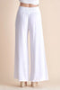 Allie Rose, Linen Smocked Waist Wide Leg Pants