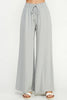 Allie Rose, Linen Smocked Waist Wide Leg Pants