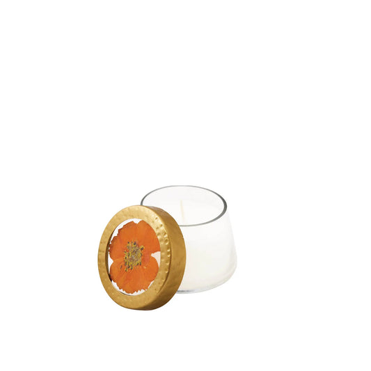 Rosy Rings, Sunlit Neroli Pressed Floral Candle