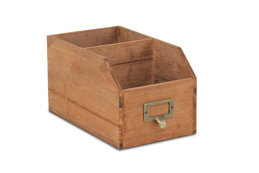 Wooden Storage Box with 2 Storage Compartments, Home Goods, Boutique Dandelion, Boutique Dandelion - Boutique Dandelion