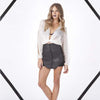 Finders Keepers, All the Colours Skirt in Black Shimmer/Black