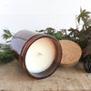 Farm Kitchen Candle Co., Amber Glass Long Stem Rose Soy Candle