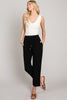 Allie Rose, Soft Linen Drawstring Pants
