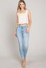 Allie Rose, Linen Square Neck Tank