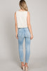 Allie Rose, Linen Square Neck Tank