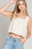 Allie Rose, Linen Square Neck Tank