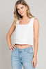 Allie Rose, Linen Square Neck Tank