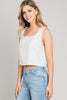 Allie Rose, Linen Square Neck Tank