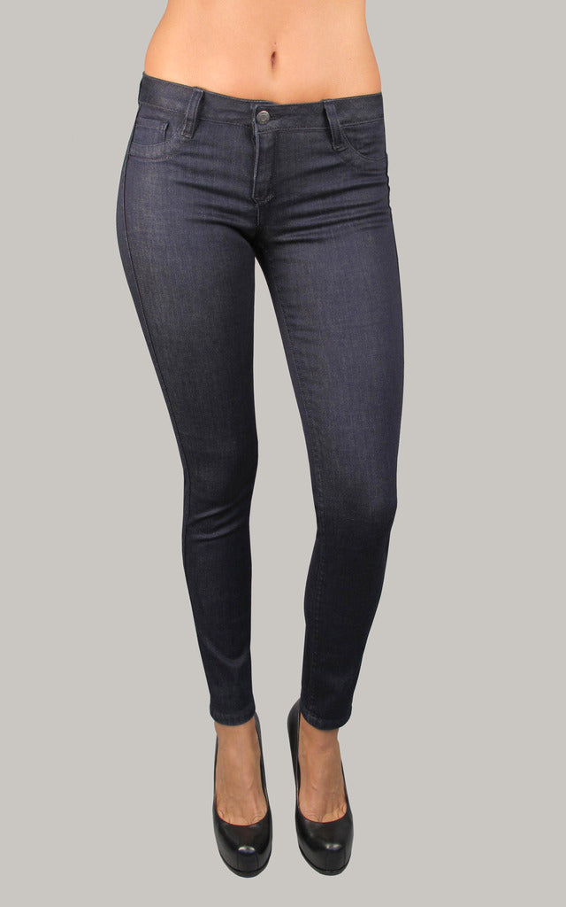 BLEULAB, Detour Five Pocket Legging in Snake Coating, Denim, BLEULAB, Boutique Dandelion - Boutique Dandelion