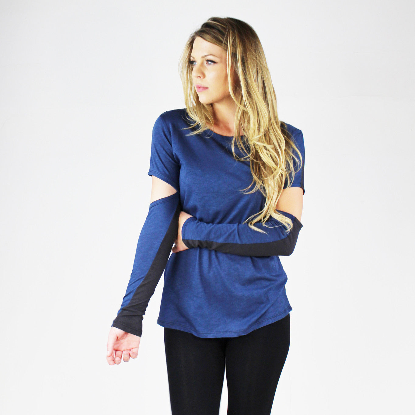 Blue Life, Scoop Neck Cut Out Sleeve Tee, Tops, Blue Life, Boutique Dandelion - Boutique Dandelion
