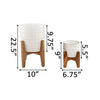 Cathedral Ceramic Planter on Stand