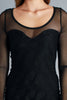 Mesh Contrast Sleeve Dress