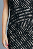 Lace Over Striped Tube Dress