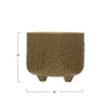 Embossed Stoneware Footed Planter with Floral Design