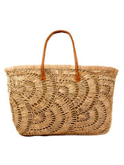Shebobo, Crochet Fan Straw Basket