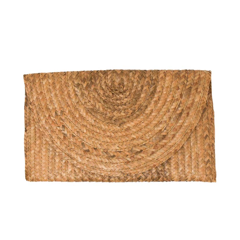 Poppy + Sage, Handwoven Elsa Clutch in Caramel - Boutique Dandelion